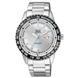 Q&Q A194 Black Dial Watch for Gents