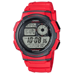 Casio AE-1000W-4AVDF Youth World Time Digital Resin Belt Watch
