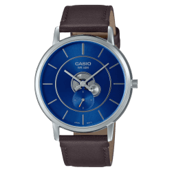 Casio MTP-B130L-2AVDF Elegant Men's Watch with Brown Leather Strap