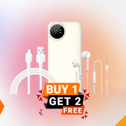 Combo-2 BUY RECCI P-49 Powerbank and GET RECCI L-15 Earphone & RECCI RTC-N26C Cable Free
